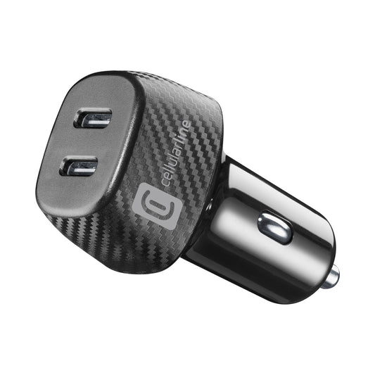 Cellulalrline Cbrusb2Pd40Wk/Car Charger Usbc 20+20W Pd Black