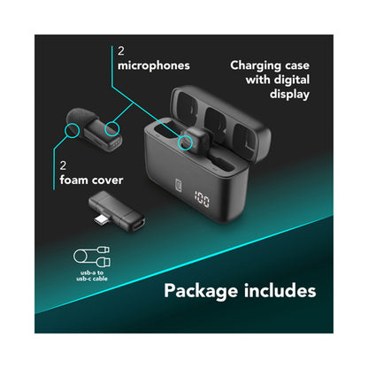 Cellularline Wlstalkprok / Wireless Microphone Talk Pro BlK