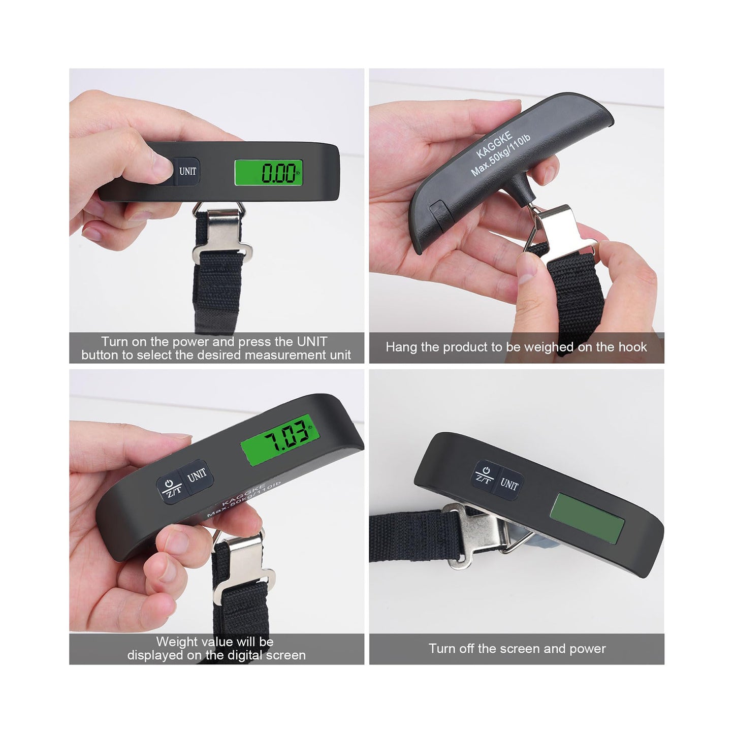 Cellularline Travelscalek Luggage Scale Black