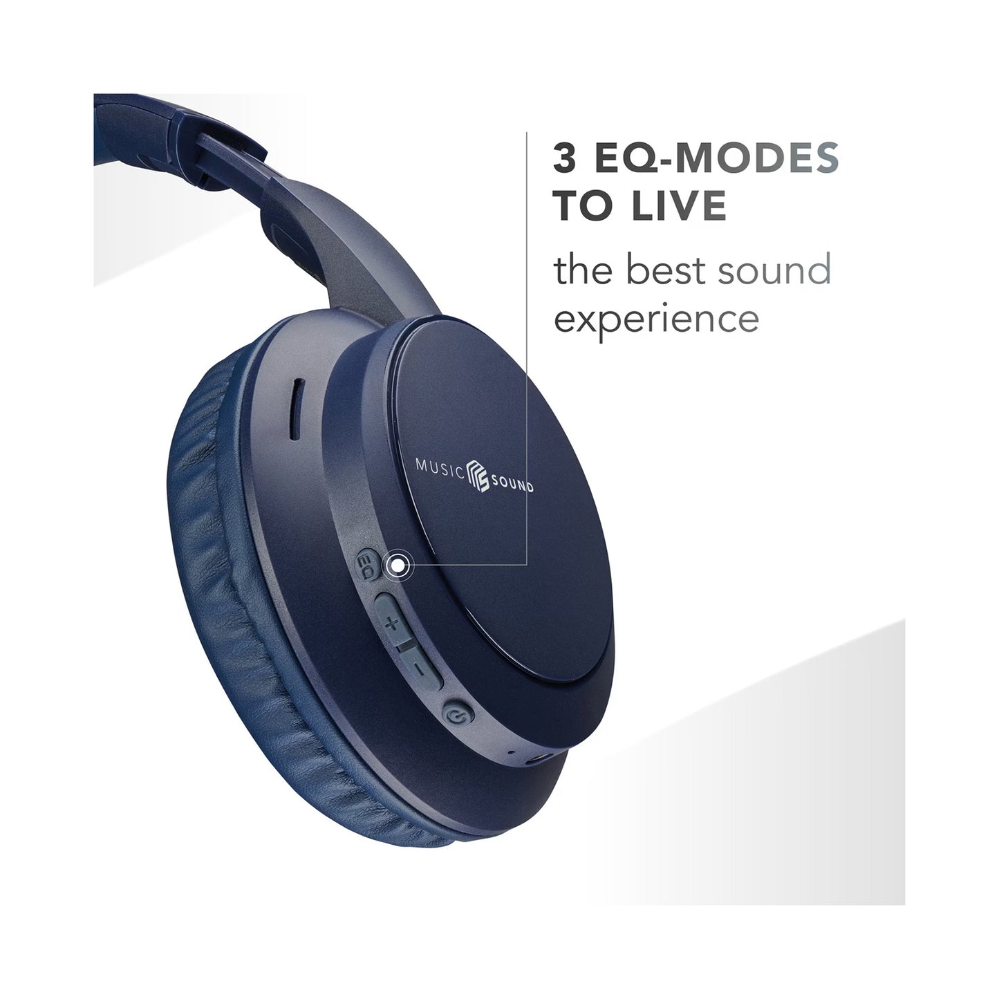 BTHEADBMSBOOSTB /BLUETOOTH HEADPHONES MS EQ BOOST BL