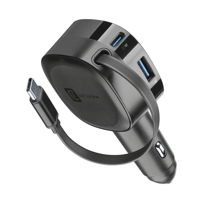 CBRROLL2USB60WK / CAR CHARGER ROLLER 60W BLACK