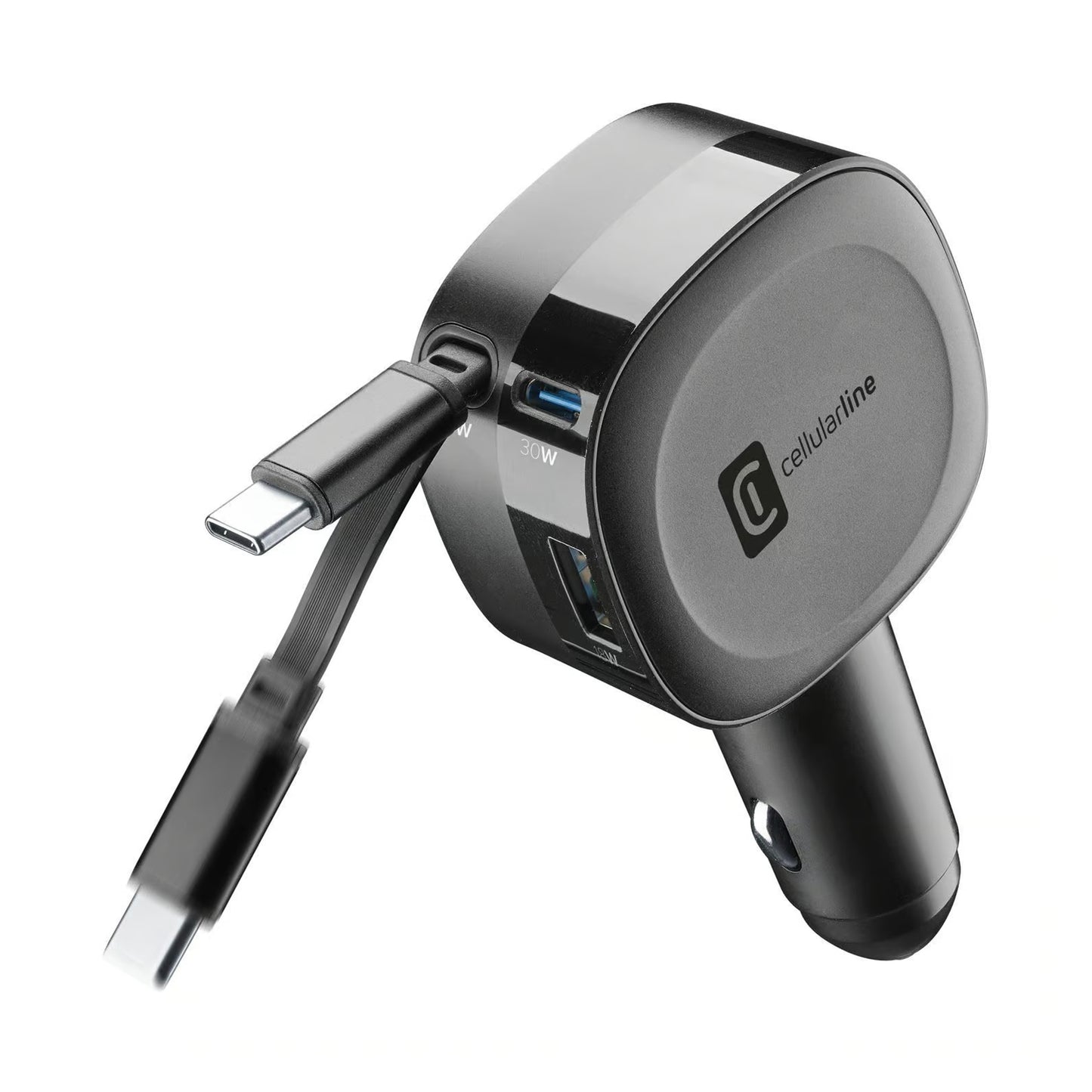CBRROLL2USB60WK / CAR CHARGER ROLLER 60W BLACK