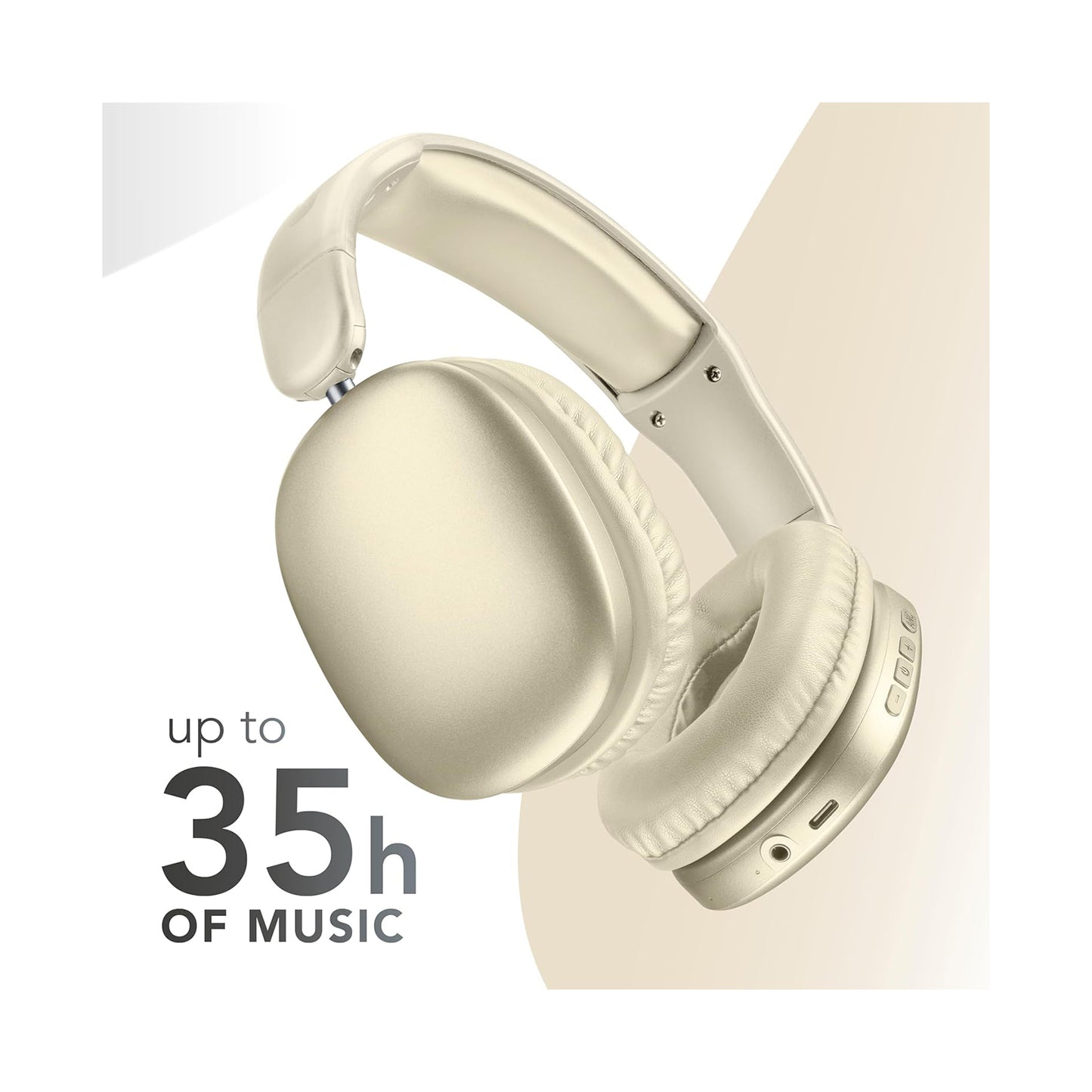 BTHEADBMSMAXI3W / BLUETOOTH HEADPHONES MS MAXI3 WHITE