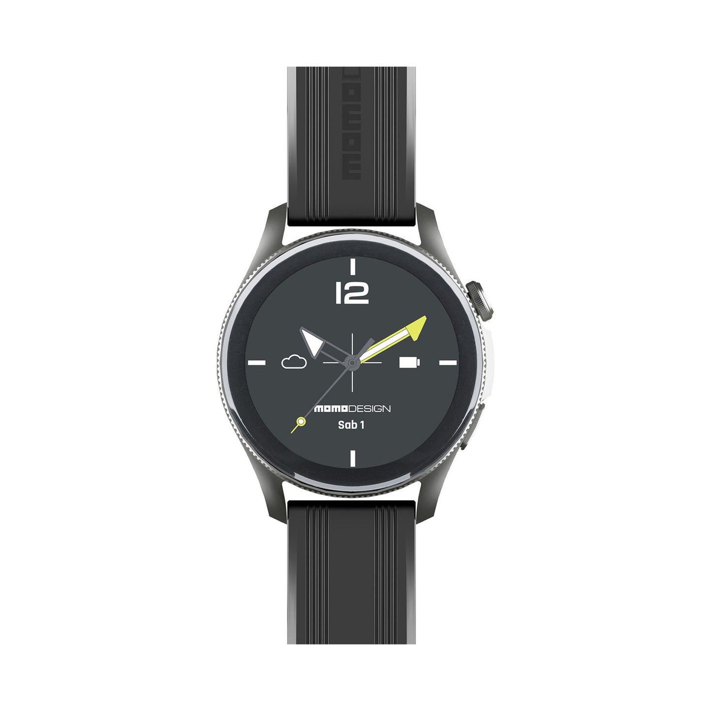BTMOMOWATCHRK / ROUND BT SMARTWATCH BLACK
