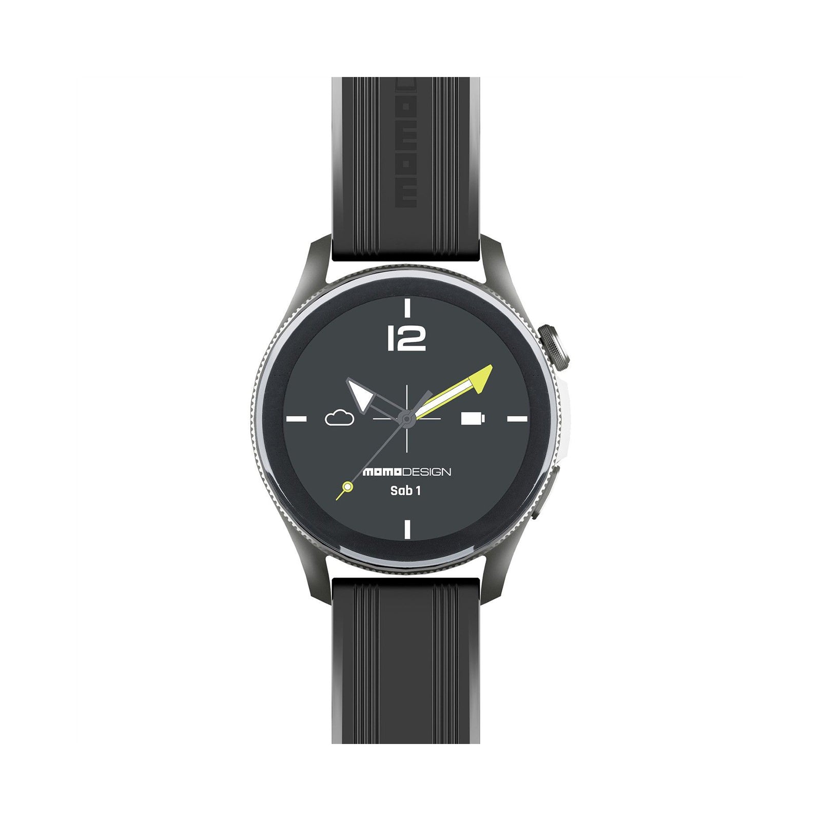 BTMOMOWATCHRK / ROUND BT SMARTWATCH BLACK