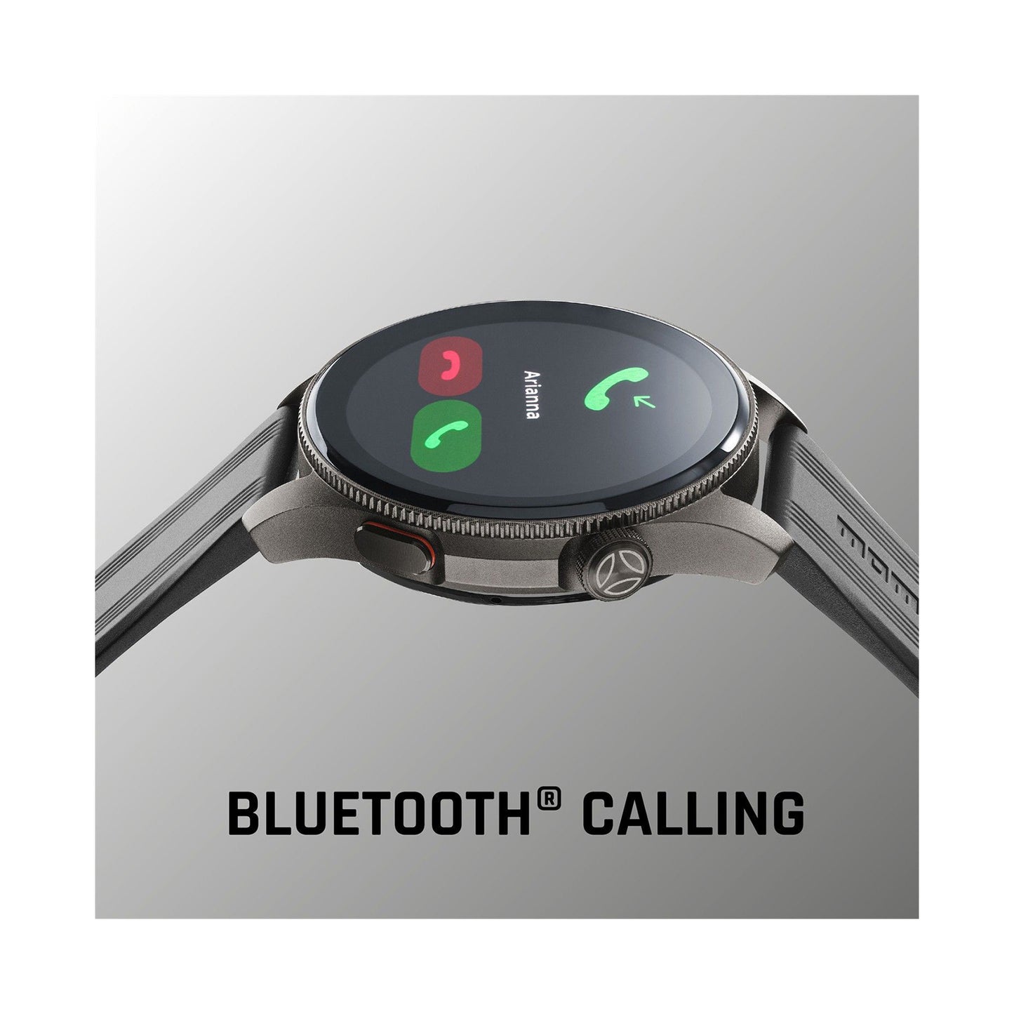 BTMOMOWATCHRK / ROUND BT SMARTWATCH BLACK