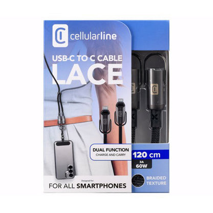 USBDATALACEC2CK / LACE CABLE C2C BLACK