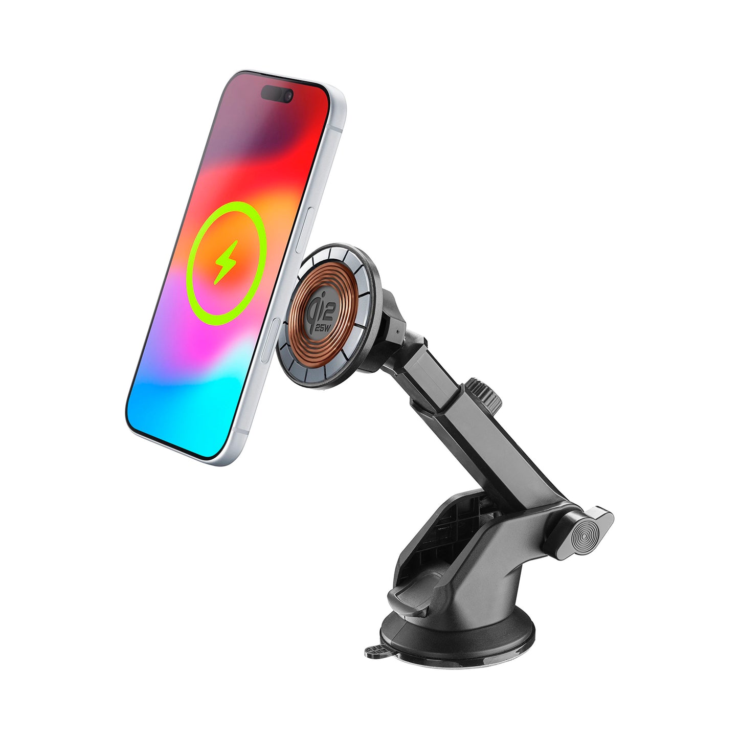 MAGQI25HOLDERVENTK / MAG WIRELESS QI2 25W IN CAR HOLDER BLK