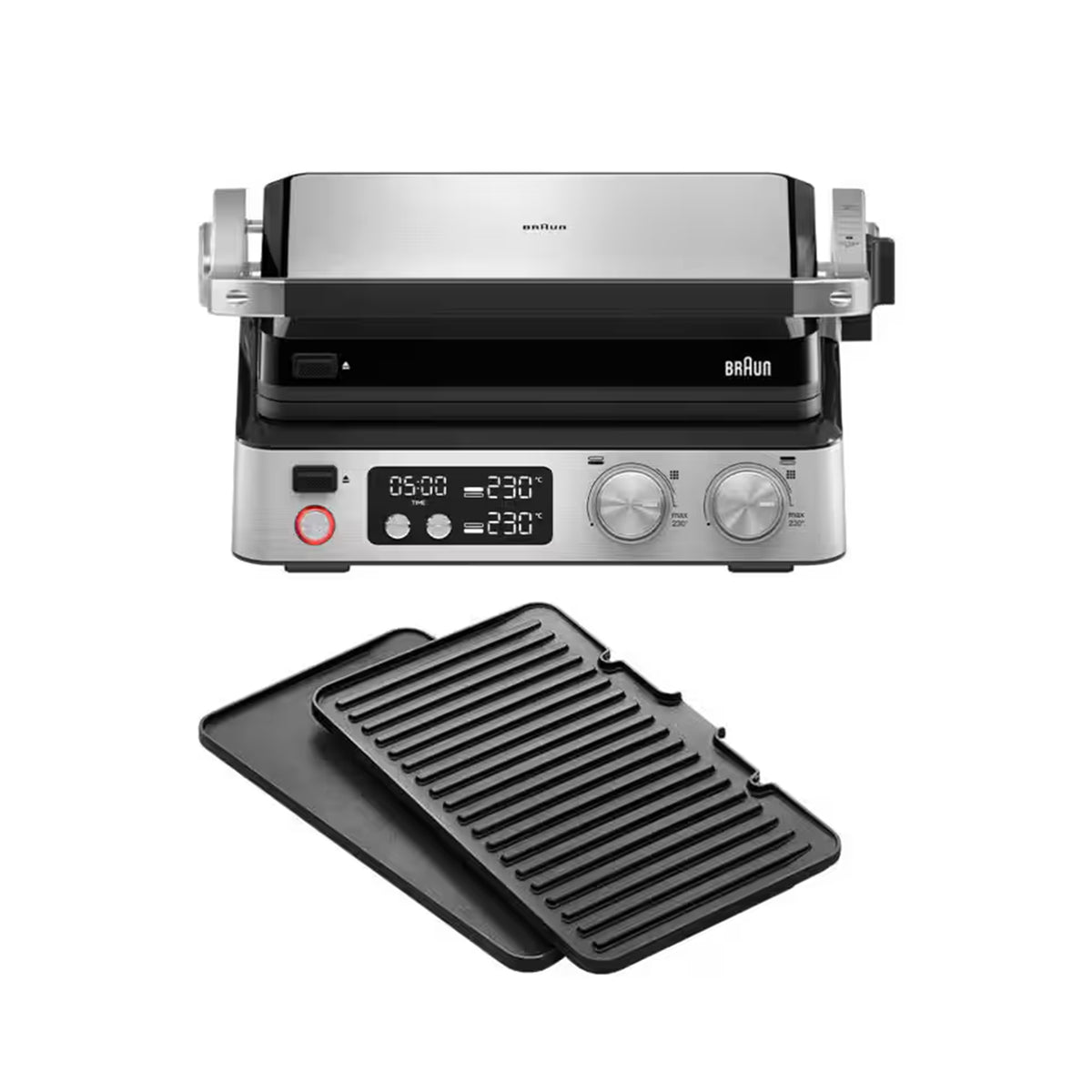 Braun Contact Grill 2000W Stainless Steel Die-Cast