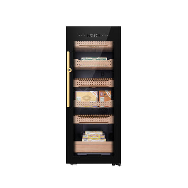 CAMPOMATIC Cigar Humidor 1200 Fingerprint Lock Cedar Wood