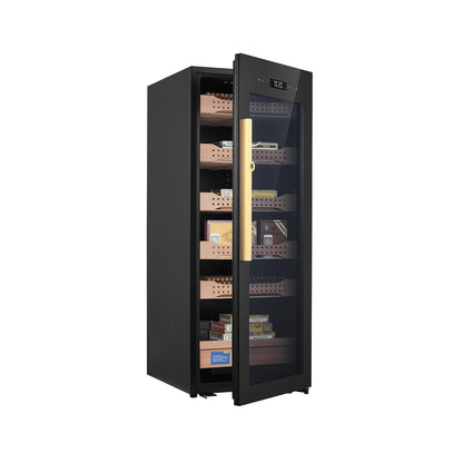CAMPOMATIC Cigar Humidor 1200 Fingerprint Lock Cedar Wood