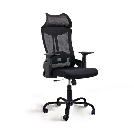 Chinto Black Office Chair With Sleek, Modern Design