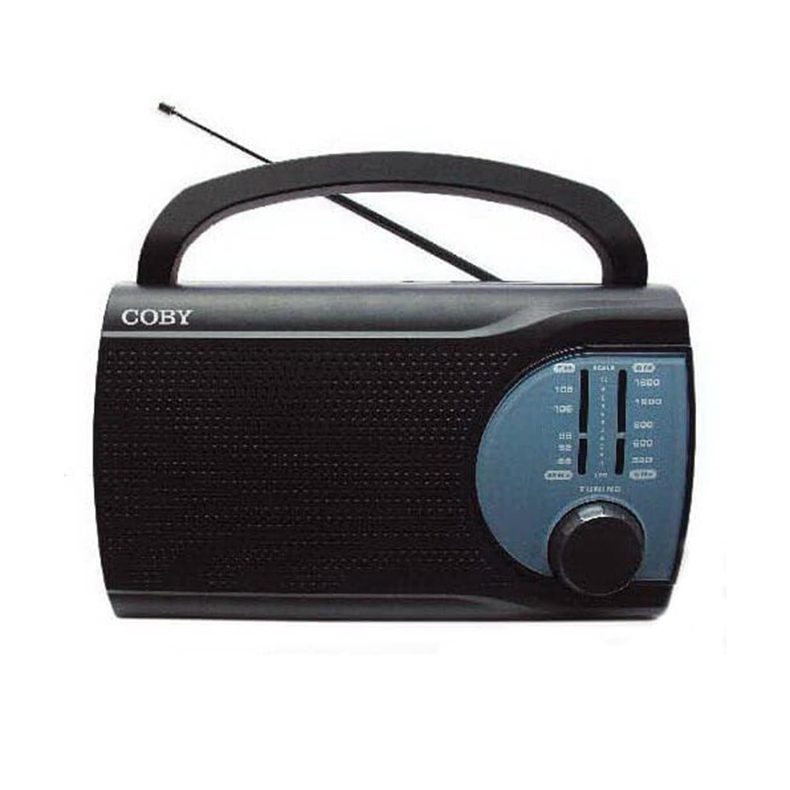 COBY Portable Radio Black