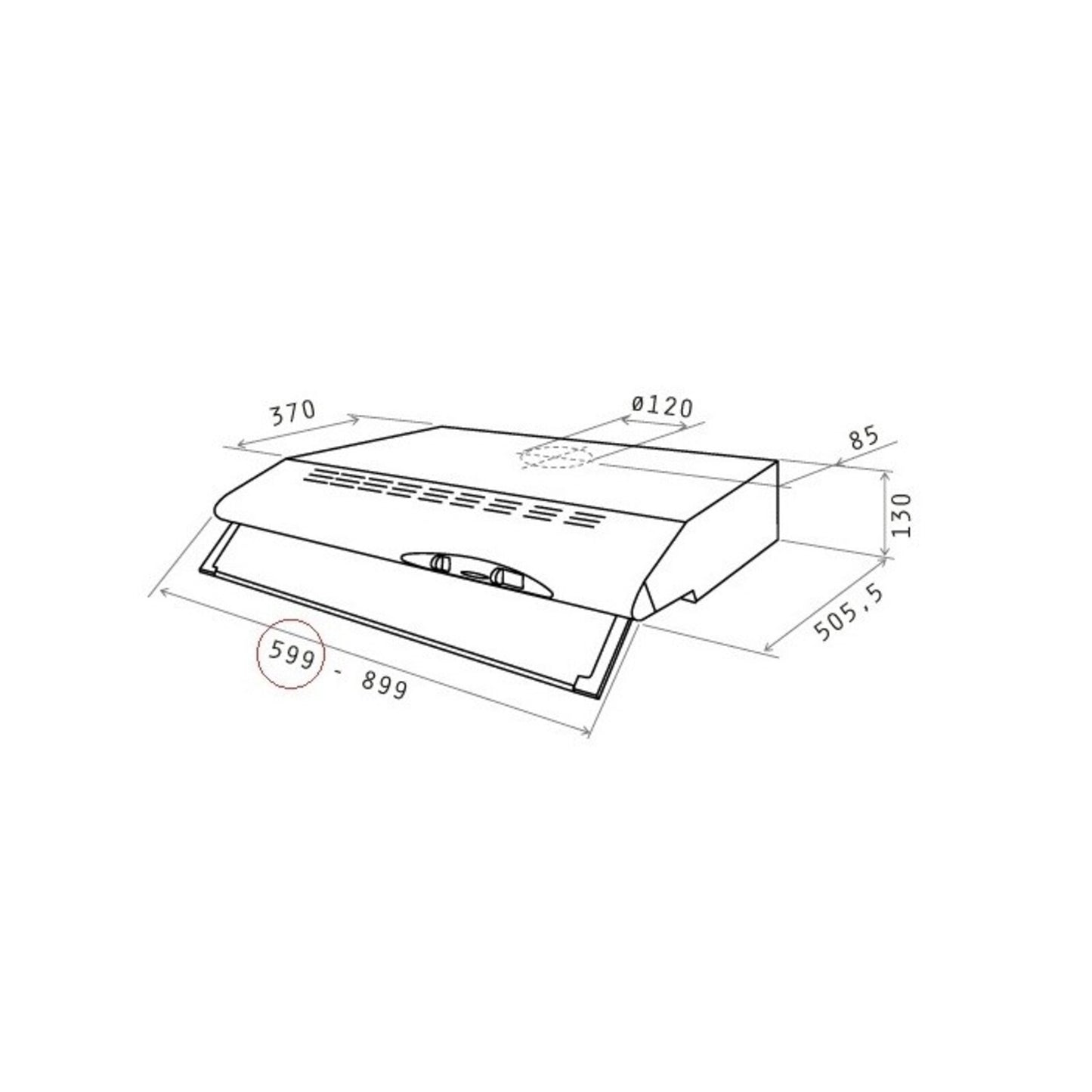 ELICA Built-In Hood 60 Cm White