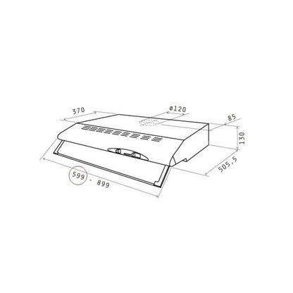 ELICA Built-In Hood 60 Cm White