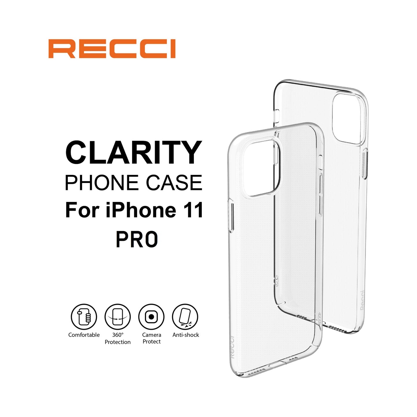 RECCI CLARITY SERIES FOR IPHONE 11 PRO