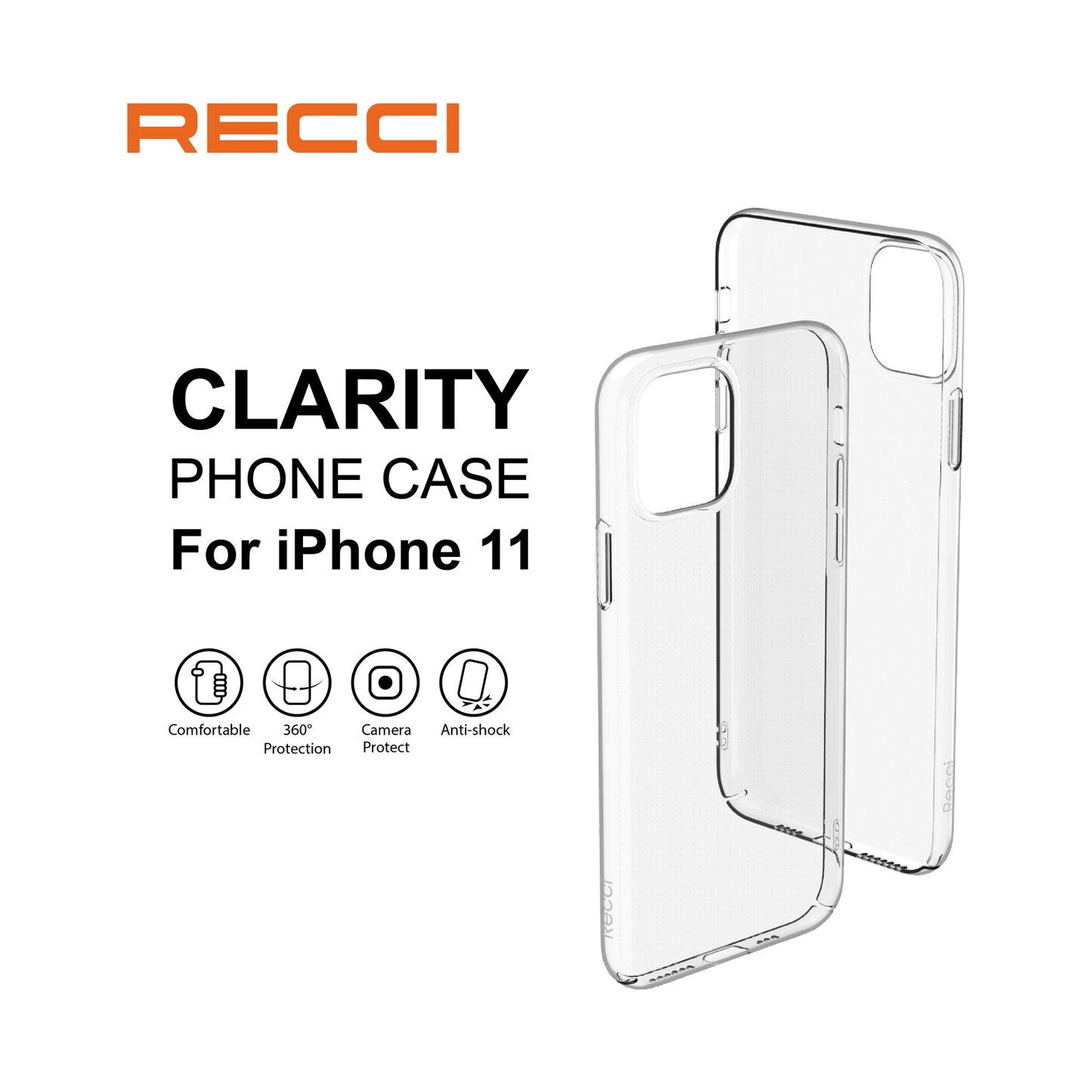 RECCI CLARITY SERIES FOR IPHONE 11