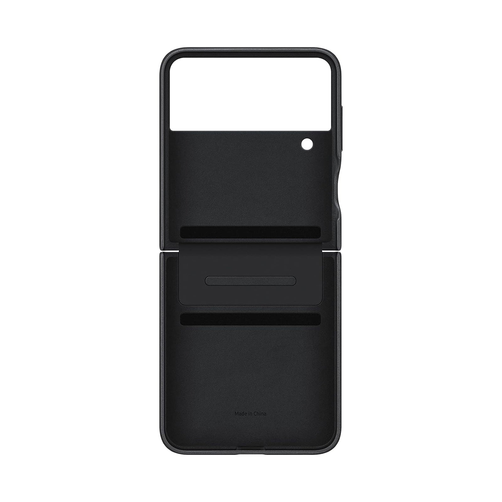 LEATHER COVER - GALAXY Z FLIP 4 - BLACK