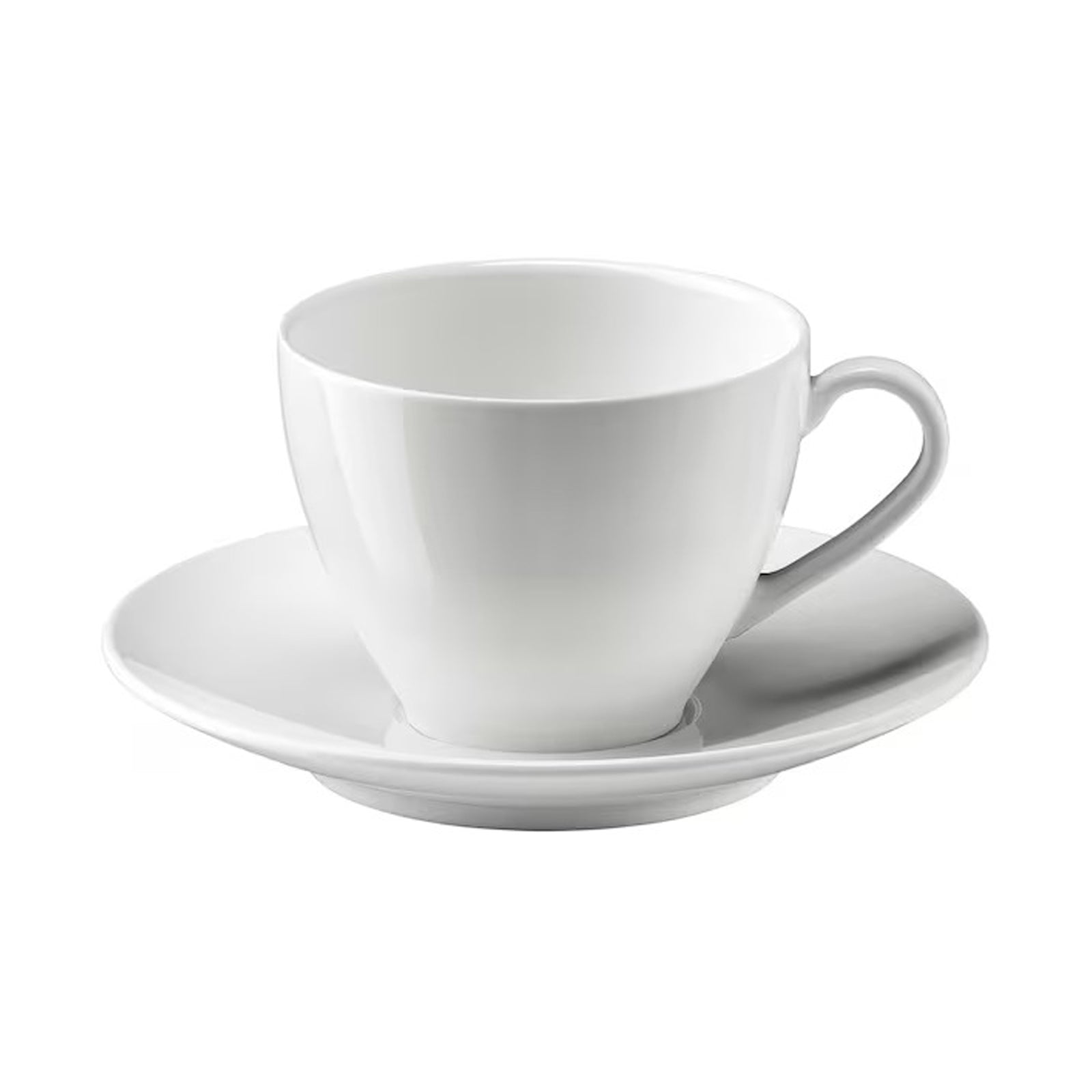 CHS R10052-WHITE CUP + SAUCER x6