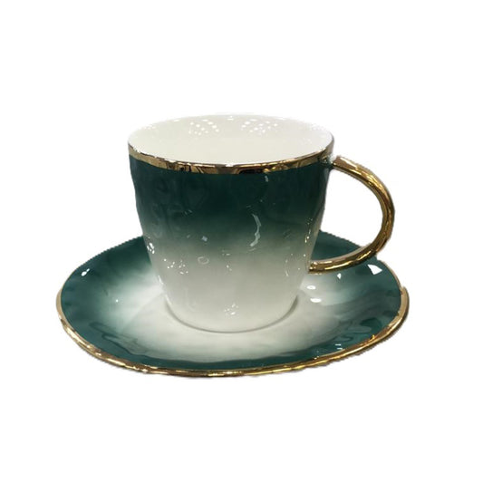 Tea cups & Saucers _ Green Mist