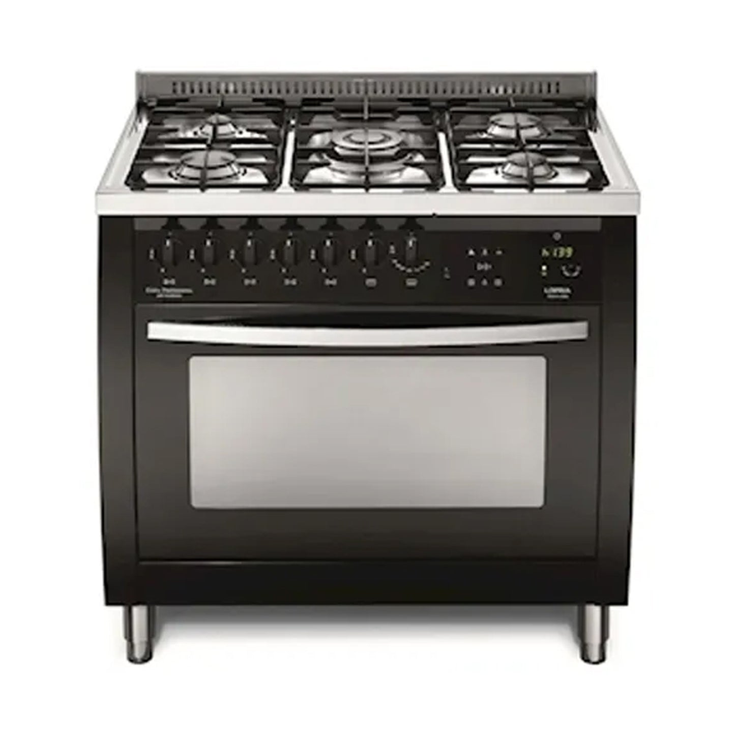 LOFRA Cooker 90 Cm 5 Gas Burners Wide Curve Door Black Matt