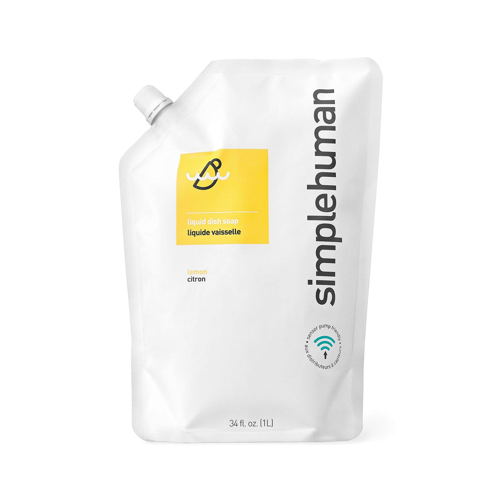 Liquid Dish Soap Lemon_Refill Pouch 1L SIMPLE HUMAN