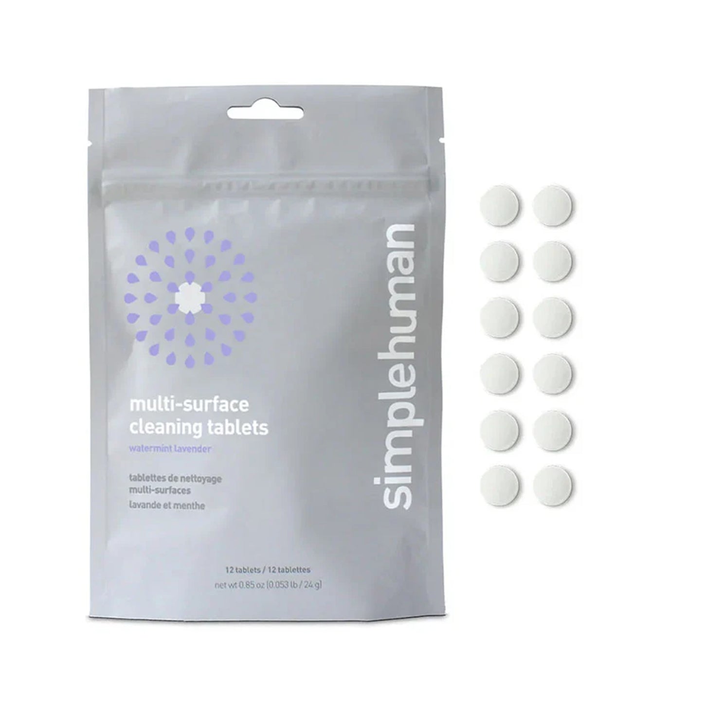 MULTI-SURFACE CLEANING TABLETS, WATERMINT LAVENDER SIMPLE HUMAN