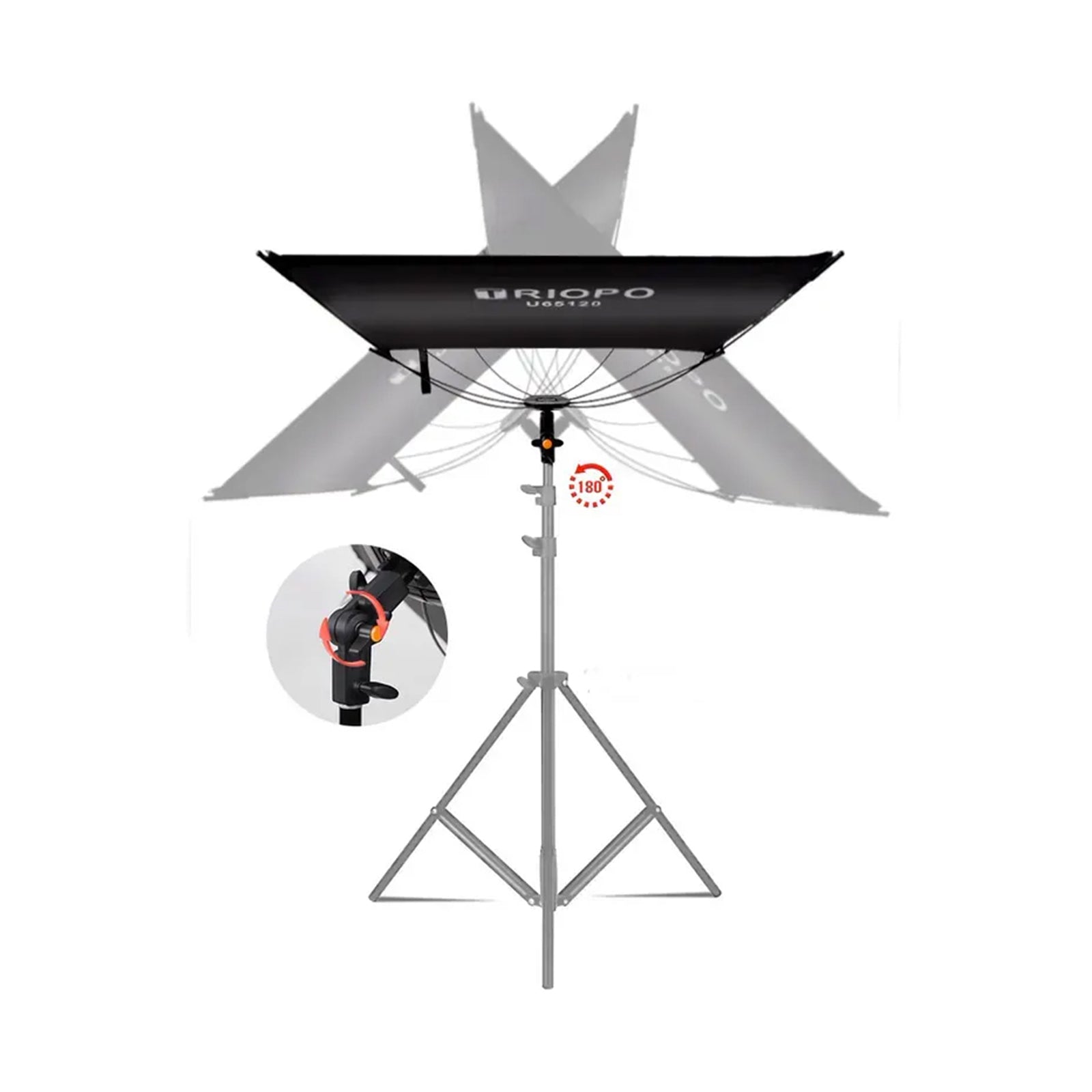 Quick-Release U-shaped Curved Reflector 65x120cm