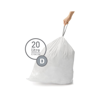Butterfly Liner Code D20L Pack of 20 SIMPLE HUMAN