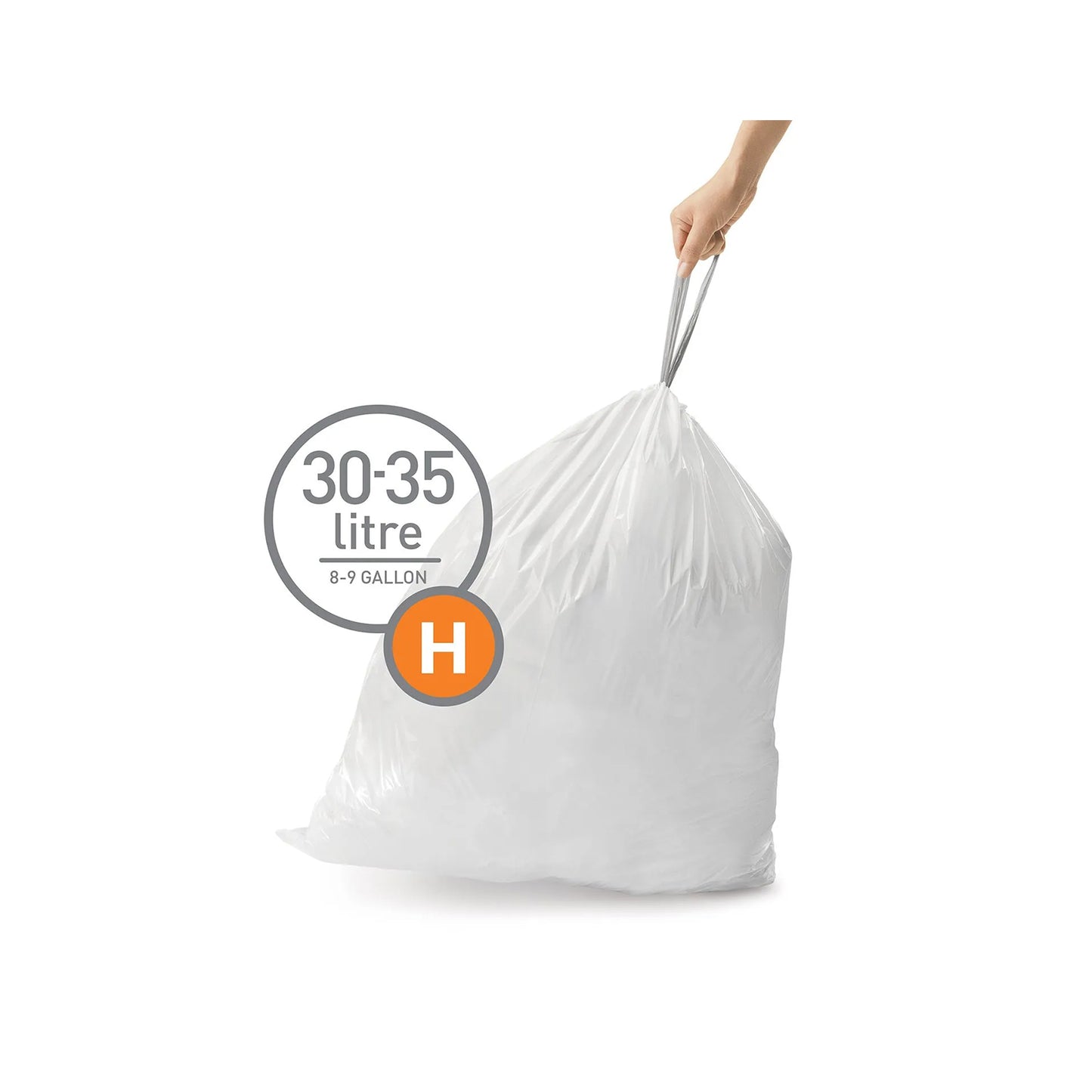 Liner Code H 30 35L Pack of 20 SIMPLE HUMAN