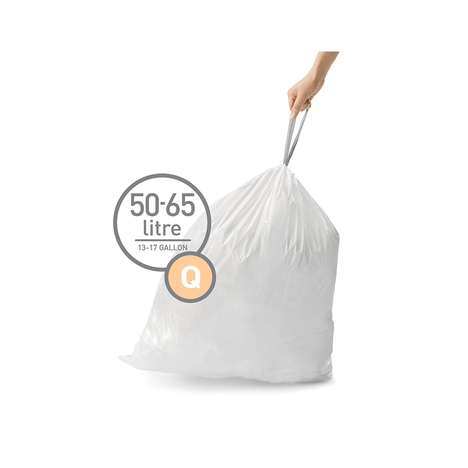 Liner Code Q_50L Pack of 20 SIMPLE HUMAN