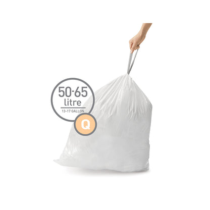 Liner Code Q_50L Pack of 20 SIMPLE HUMAN