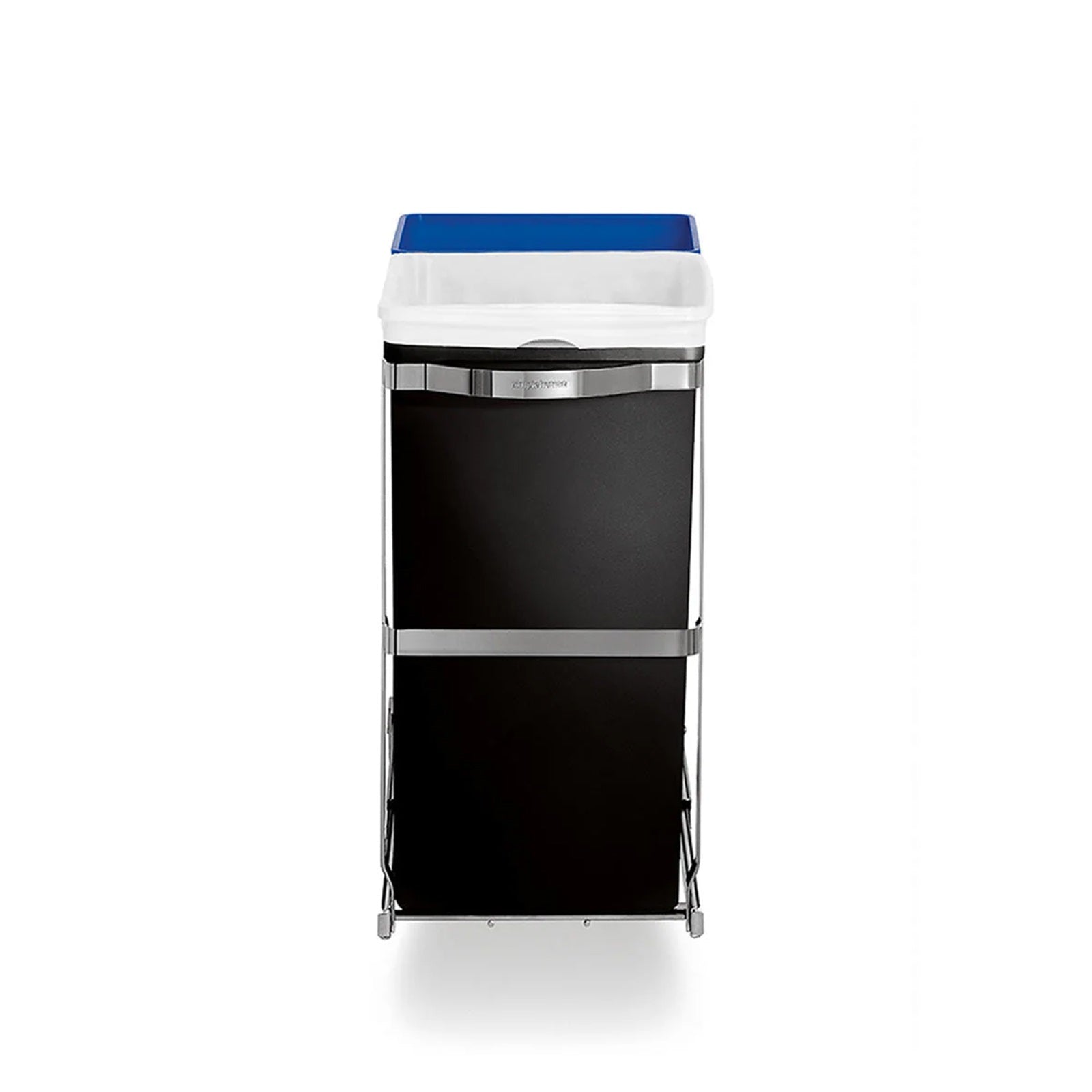 Pull Out Recycler Polished Steel with Plastic Buckets 20&15L