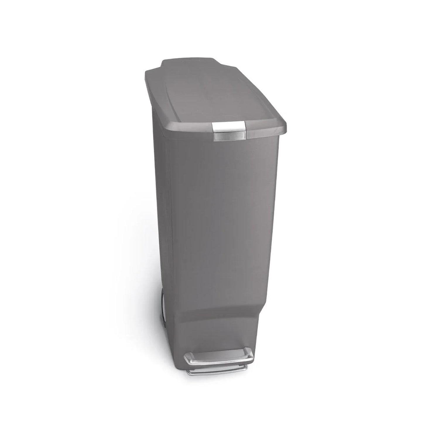 Slim Pedal Bin Plastic Grey 40L SIMPLE HUMAN