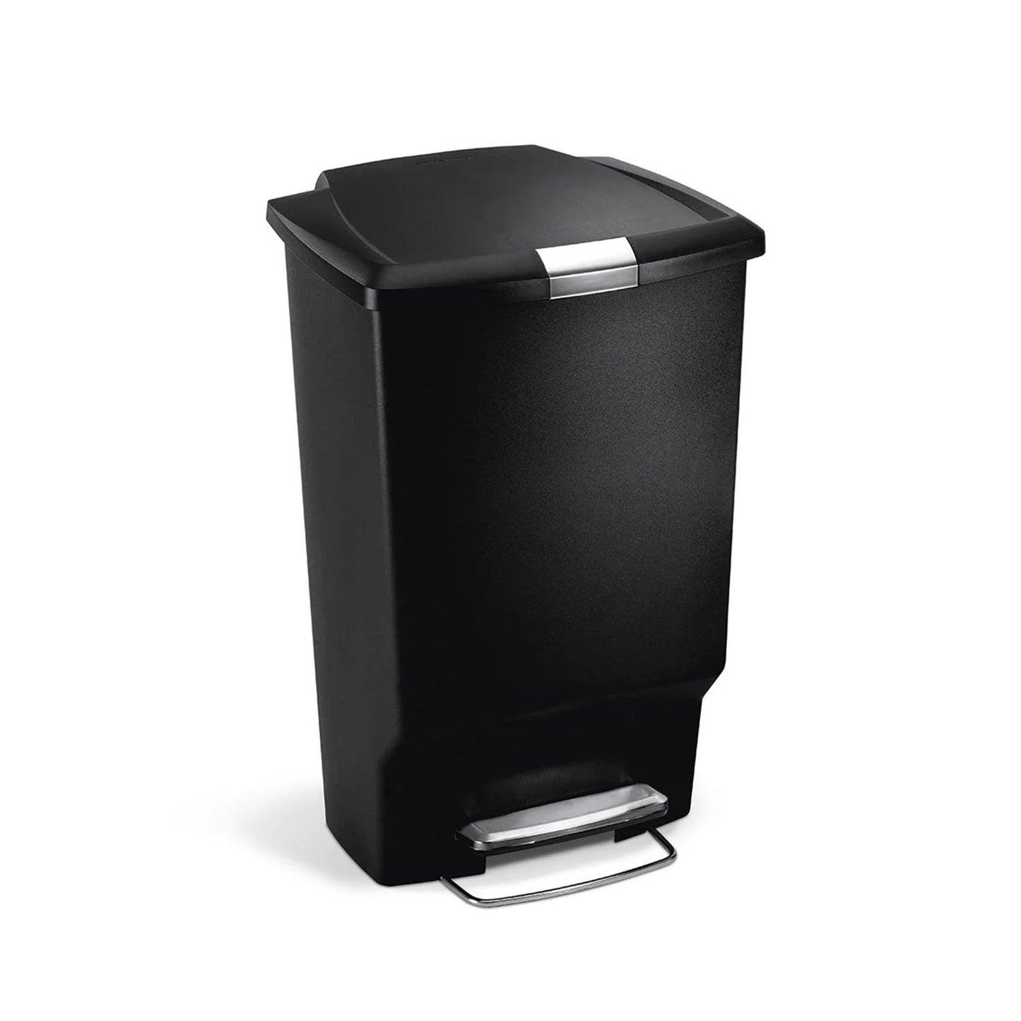 Rectangular Pedal Bin Plastic Black 45L SIMPLE HUMAN