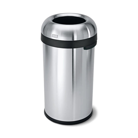Bullet Open Bin_Brushed Steel_60L