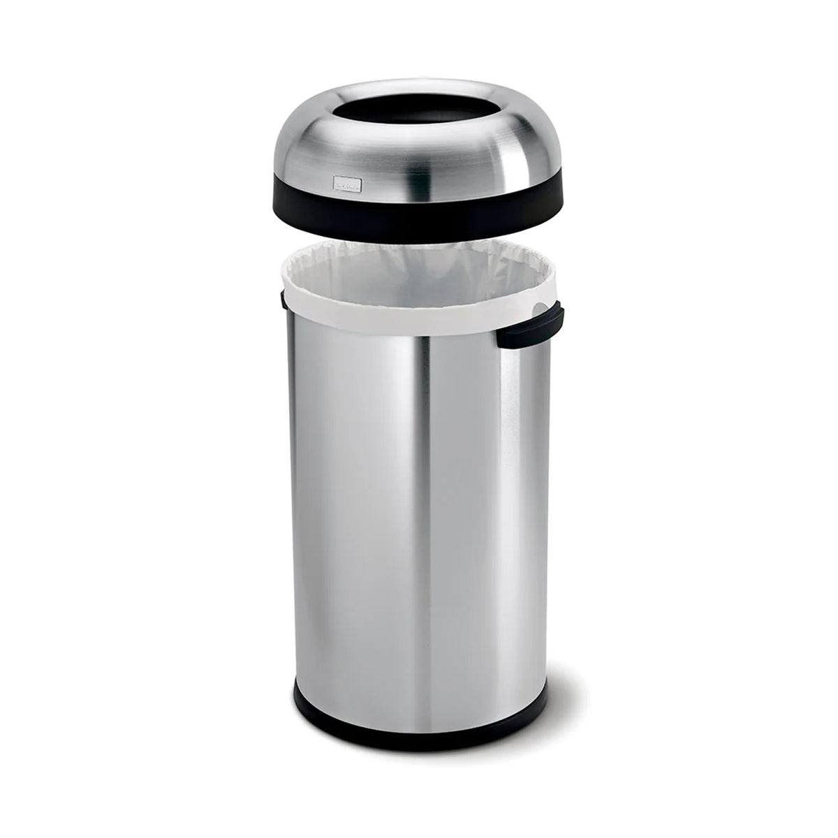 Bullet Open Bin_Brushed Steel_60L SIMPLE HUMAN