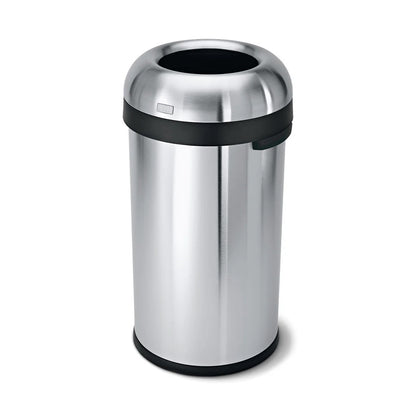 Bullet Open Bin_Brushed Steel_60L SIMPLE HUMAN