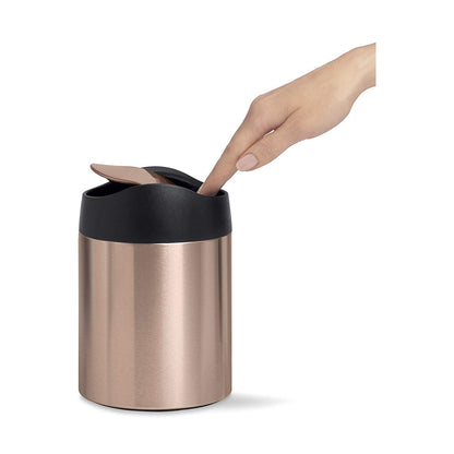 SIMPLE HUMAN TABLETOP BIN ROSE GOLD 1.5 L SIMPLE HUMAN
