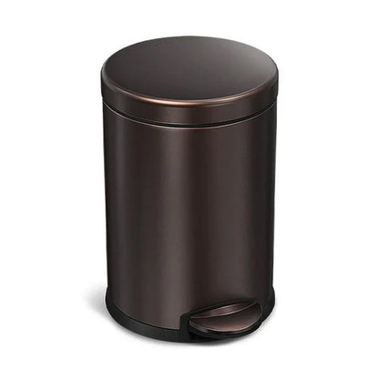 Round Pedal Bin_Dark Bronze_4.5L