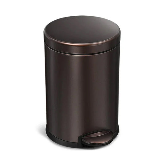 Round Pedal Bin_Dark Bronze_4.5L