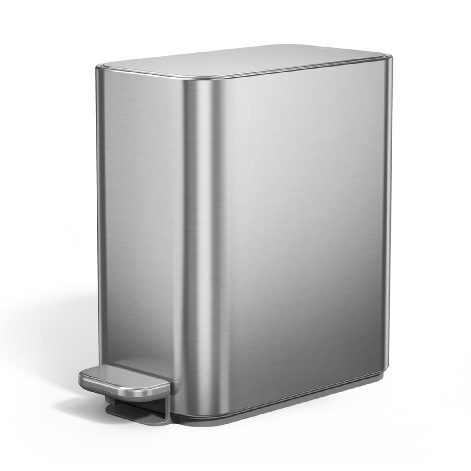 5L SLIM PEDAL BIN, BRUSHED