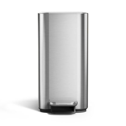 5L SLIM PEDAL BIN, BRUSHED