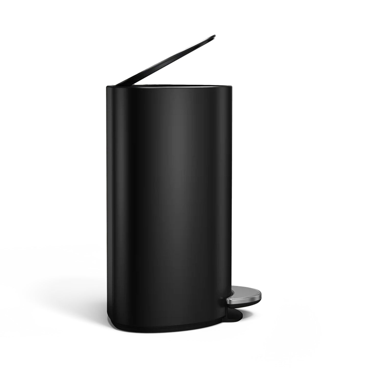 6L SEMI ROUND PEDAL BIN, MATTE BLACK