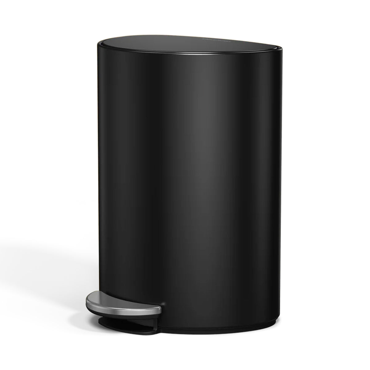 6L SEMI ROUND PEDAL BIN, MATTE BLACK SIMPLE HUMAN