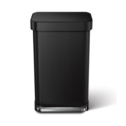 Rectangular Pedal Bin Matte Black 55L SIMPLE HUMAN