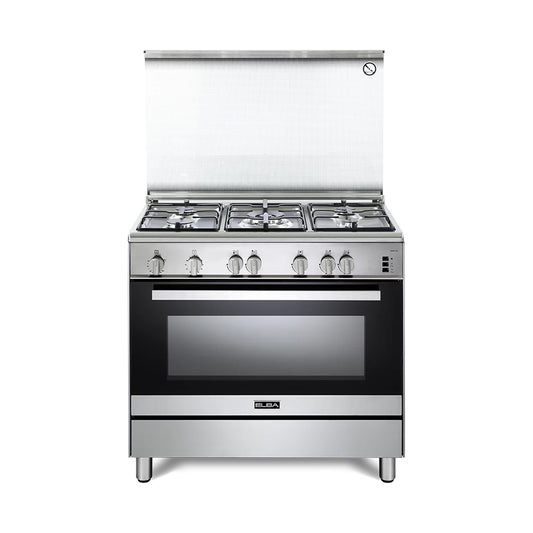 ELBA Cooker 90 cm with Bottle 5 Gas Burners Stainless Steel