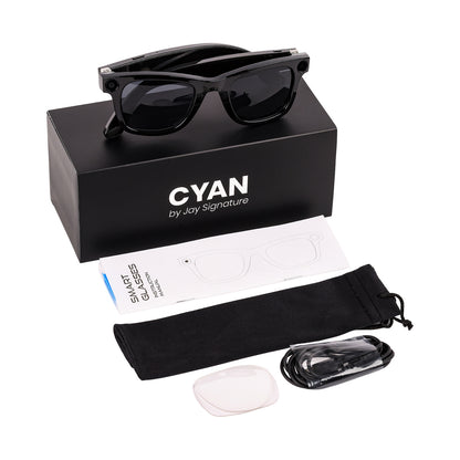 CYAN AI Smart Glasses With Dual Lens Tint,Built In Touchpad