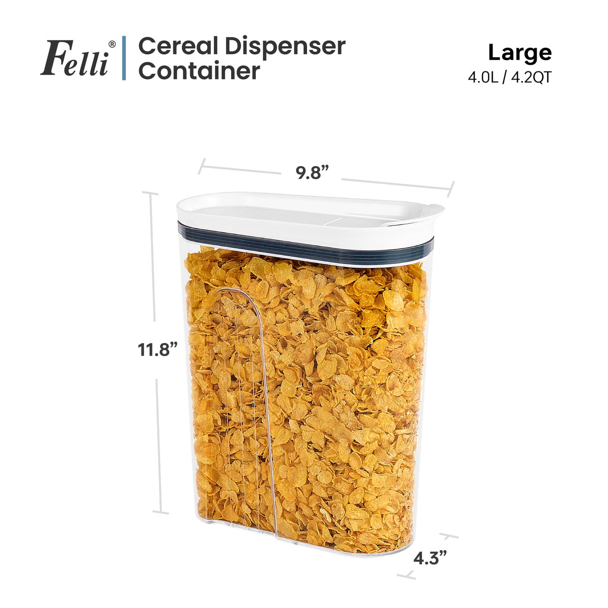 FELLI 9412 CEREAL CONTAINER 4000ML