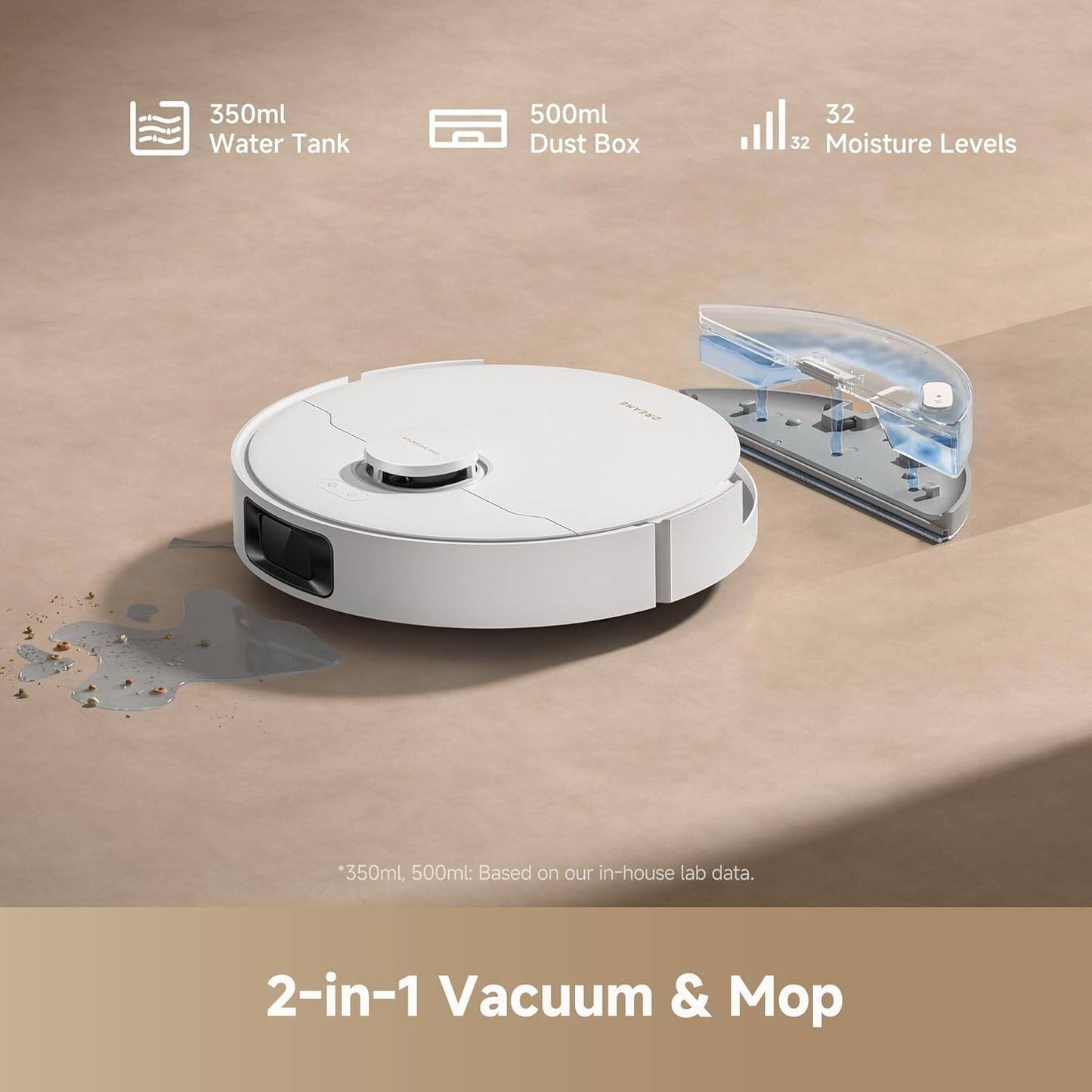 Dreame Robot Vacuum Cleaner 5200mAh 400mL 46w 13,000Pa